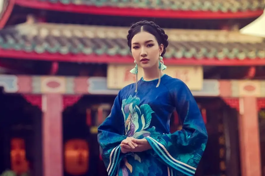 Traditional ao dai fitting & photography - vietnam art & culture journey