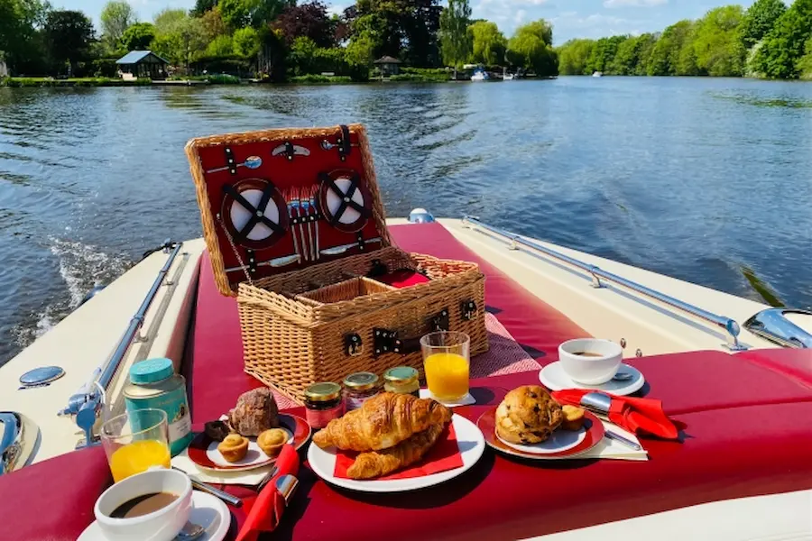 river cruise with champagne picnic - vietnam nature immersion with tonkin legends