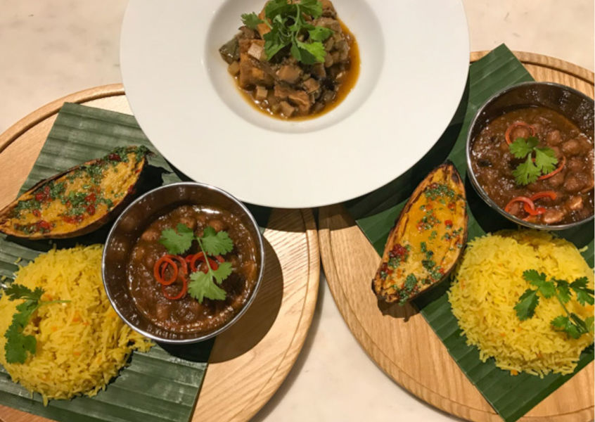 Curry meal with yellow rice at JW Marriott Phu Quoc