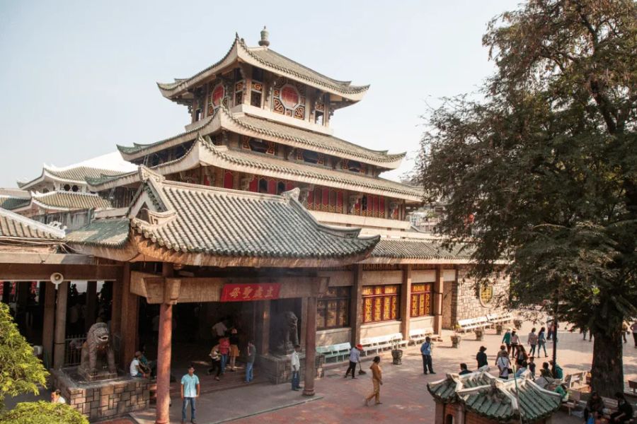 Ba Chua Xu Temple entrance at Sam Mountain, Chau Doc